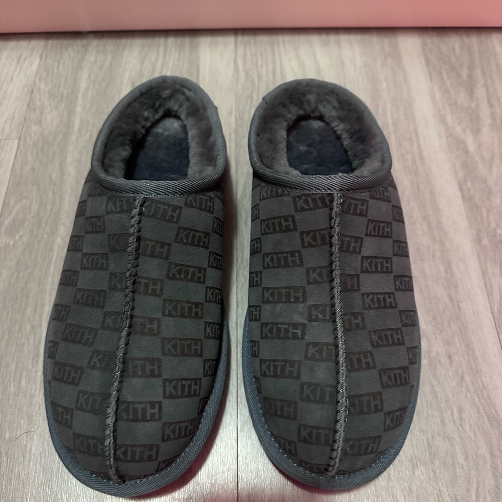 Kith Monogram Shearling Slippers